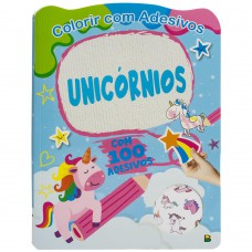 Colorir com Adesivos: Unicórnios Colorir com Adesivos: Unicórnios