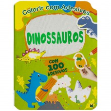 Colorir com Adesivos: Dinossauros Colorir com Adesivos: Dinossauros