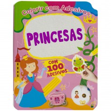 Colorir com Adesivos: Princesas Colorir com Adesivos: Princesas