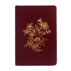 Bíblia NVI Bible Journaling, Letra tradicional, Fonte Leitura Perfeita, com espaço para anotações, Capa dura com tecido Vinho, Falei com Amor