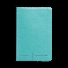 Bíblia Sagrada NVI Slim, Capa luxo verde água