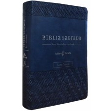 Bíblia NVI, Letra grande, Fonte Leitura Perfeita, com espaço para anotações, Capa luxo Azul