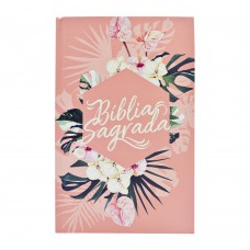 Bíblia ACF, Soft touch, Capa dura floral, Leitura Perfeita