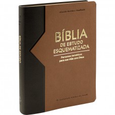 Bíblia Sagrada ARA de Estudo Esquematizada, Letra Regular, com mapa, Capa Couro Sintético Preta