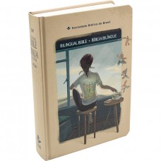 Bíblia Sagrada Bilíngue NTLH e GNT (Inglês e Português) de Estudo para Adolescente, Letra Regular, com mapa, Capa Dura Ilustrada: Cinza