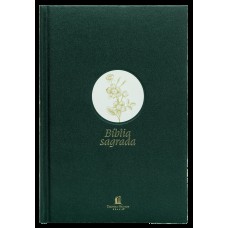 Bíblia NVI Slim, Letra grande, Fonte Leitura Perfeita, Capa dura com tecido Verde Flor Minimalista