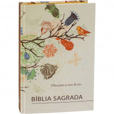 Bíblia Sagrada ARC, Letra Regular, Capa Dura Flores