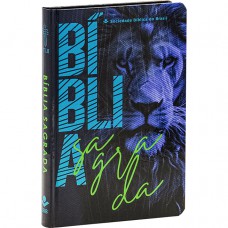 Bíblia Sagrada NTLH, Letra Regular, Capa Dura Ilustrada: Azul-escuro