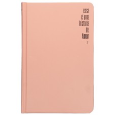 Bíblia NVI Slim, Esta é uma história de amor, Luxo, Capa dura rosa