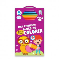 Meu Primeiro Bloco De Colorir Roxo 6+