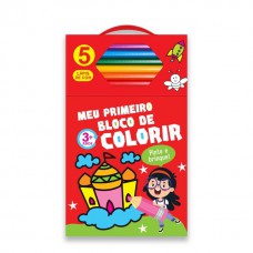 Meu Primeiro Bloco De Colorir Vermelho 3+