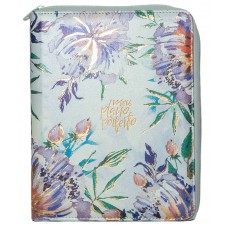 Meu plano perfeito, planner sem data com sobrecapa luxo de zíper, capa Aquarela | Planner 2026