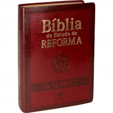 Bíblia de Estudo da Reforma ARA, Letra Regular, com mapa, com índice, Capa Couro Sintético Vinho Bíblia de Estudo da Reforma ARA, Letra Regular, com mapa, com índice, Capa Couro Sintético Vinho