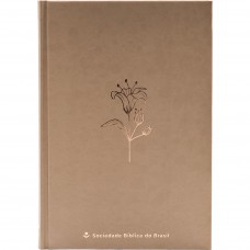Bíblia Mocha Mousse NTLH, Letra Regular, com mapa, Capa Dura Ilustrada: Terracota