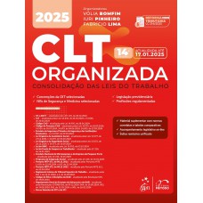 CLT Organizada-consolidação das Leis de Trabalho - 14ª Edição 2025
