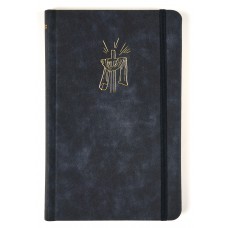 Bíblia Sagrada NVI Slim, Luxo, Tecido azul marinho sobre capa dura com elástico