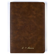 Bíblia C. S. Lewis NVI, Letra tradicional, Fonte Leitura Perfeita, Capa luxo Marrom