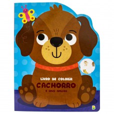 Livro de Colorir Recortado: Cachorro Livro de Colorir Recortado: Cachorro