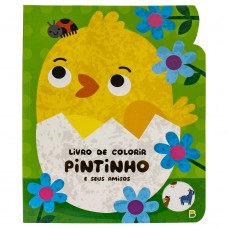 Livro de Colorir Recortado: Pintinho Livro de Colorir Recortado: Pintinho