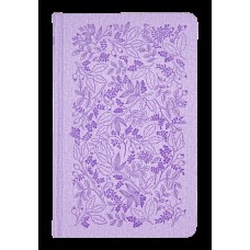 Bíblia Sagrada ACF Slim, Capa dura de luxo lavanda, Jardim, Leitura Perfeita
