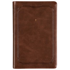 The Purpose Book: Bíblia Sagrada, A21, Capa luxo marrom, Cruz