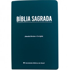 Bíblia Sagrada ARC, Letra Gigante, com palavras de Jesus destacadas, Capa Couro Sintético Azul