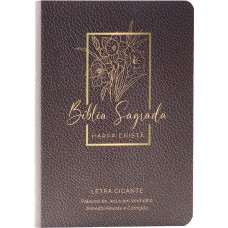 Bíblia Sagrada ARC, Letra Gigante, com palavras de Jesus destacadas, Capa Semiflexível Vinho