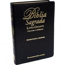 Bíblia Sagrada ARA, Letra Gigante, com índice, Tamanho Grande, Capa Couro Sintético Preta Bíblia Sagrada ARA, Letra Gigante, com índice, Tamanho Grande, Capa Couro Sintético Preta