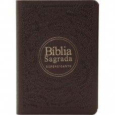 Bíblia Sagrada NAA, Letra Supergigante, com palavras de Jesus destacadas, Tamanho Grande, Capa Couro Sintético Vinho