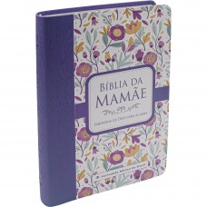 Bíblia da Mamãe ARA, Letra Regular, com mapa, Capa Couro Sintético Floral