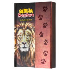 Bíblia Aventura para crianças NVI, Capa dura com fechamento em ímã, Leão, Leitura Perfeita