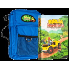 Bíblia Aventura para crianças NVI, Edição especial com bolsa azul, Leitura Perfeita