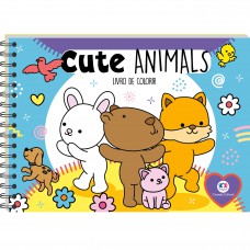 Cute Animals - Livro de Colorir