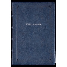 Bíblia NVI Slim, Letra grande, Fonte Leitura Perfeita, Capa luxo Azul