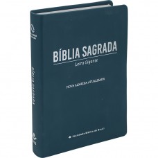 Bíblia Sagrada NAA, Letra Gigante, Capa Couro Sintético Azul Bíblia Sagrada NAA, Letra Gigante, Capa Couro Sintético Azul