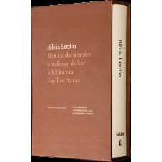 Bíblia Lectio NVI, Letra tradicional, Capa dura com tecido Bege