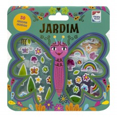 Livro com Adesivos Fofinhos: Jardim