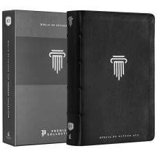 Bíblia de Estudo ACF, Couro legítimo preto, Leitura Perfeita, Premier Collection | Com comentários da King James Study Bible Bíblia de Estudo ACF, Couro legítimo preto, Leitura Perfeita, Premier Collection | Com comentários da King James Study Bible