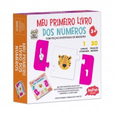 Meu Primeiro Livro Dos Números Com Peças De Madeira
