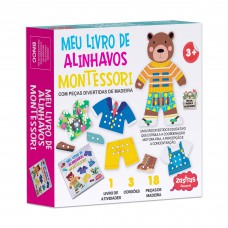 Meu Livro De Alinhavos Montessori Com Peças De Madeira