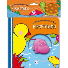 Diversão no banho com o hipopótamo
