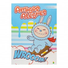 Colorindo Monstrinhos: Amigos Alegres