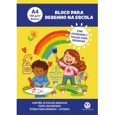 Bloco para Desenho A4 180g - 20 Folhas brancas