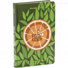 Bíblia Fruto do Espírito NAA, Letra Regular, com palavras de Jesus destacadas, com mapa, Capa Dura Verde