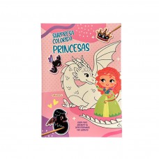 Surpresa Colorida: Princesas - Raspe para descobrir as cores escondidas nos adesivos! Surpresa Colorida: Princesas - Raspe para descobrir as cores escondidas nos adesivos!