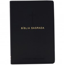 Bíblia Slim NAA, Letra Regular, com palavras de Jesus destacadas, Capa Couro Sintético Preta