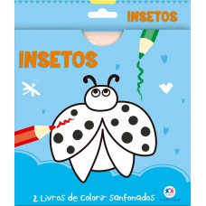 Insetos - 2 livros de colorir sanfonados