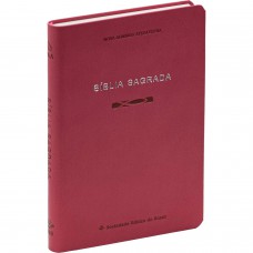 Bíblia Slim NAA, Letra Regular, com palavras de Jesus destacadas, Capa Rosa