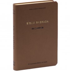 Bíblia Slim NAA, Letra Regular, com palavras de Jesus destacadas, Capa Marrom