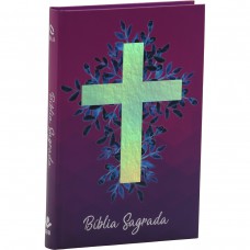 Bíblia Sagrada NAA, Letra Regular, com palavras de Jesus destacadas, Capa Dura Vinho